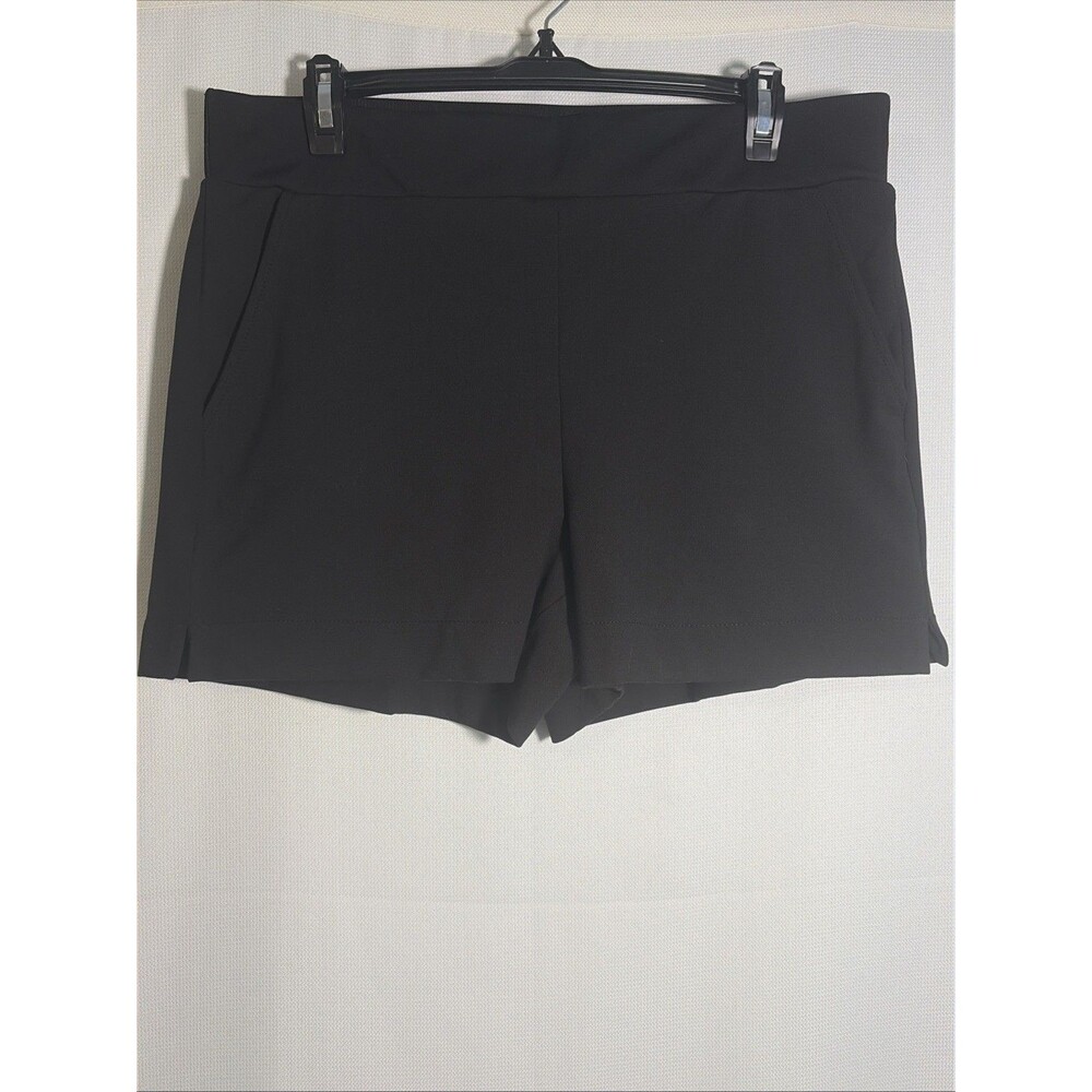 Rachel Zoe Women’s Large Black Shorts Electric Waist Pockets Elastic Waist